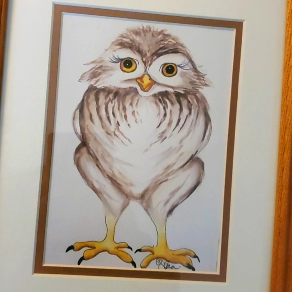 NWOT Owl Watercolor (print‎ copy)